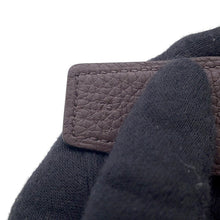 Load image into Gallery viewer, HERMES ★Belt Panache Black/Chocolat Box Calf Leather Togo Leather Size 75
