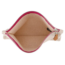 将图像加载到图库查看器中，HERMES Flat Pouch New Yachting PM Beige/Purple Canvas Size PM
