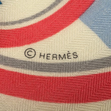 Load image into Gallery viewer, HERMES Giant Square HORSE CLUB Horse Club Size 140 Blue Ciel/Pink/Multicolor Cashmere70%
