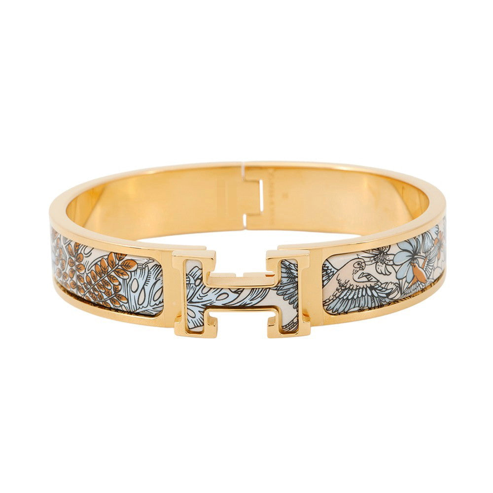 HERMES ClicH Size PM Beige Metal Enamel