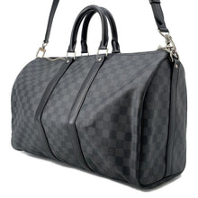 Load image into Gallery viewer, LOUIS VUITTON Keepall Bandouliere NoirN41418 Damier Graphite Size 45
