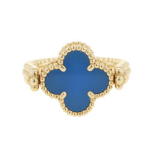 Load image into Gallery viewer, Van Cleef &amp; Arpels Vintage Alhambra Reversible Ring Size 56/#16VCARPGV100 18K Yellow Gold
