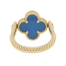 Load image into Gallery viewer, Van Cleef &amp; Arpels Vintage Alhambra Reversible Ring Size 56/#16VCARPGV100 18K Yellow Gold
