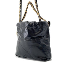 Load image into Gallery viewer, CHANEL Chanel 22 Handbag BlackAS3980 Shiny Calf Leather Size Mini
