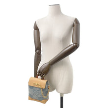 Load image into Gallery viewer, LOUIS VUITTON Nano Steamer 2024 Summer Men&#39;s Bag Blue/BeigeN40751 Damier・Denim
