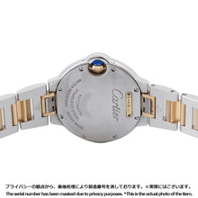 将图像加载到图库查看器中，CARTIER Ballon Blue de Cartier W33mm Stainless Steel K18YG Silver DialW2BB0037
