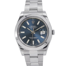 将图像加载到图库查看器中，ROLEX Datejust II W41mm Stainless Steel Blue Dial116300
