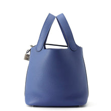 Load image into Gallery viewer, HERMES Picotin Lock Blue Tie Taurillon Clemence Size PM
