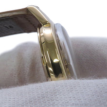 将图像加载到图库查看器中，OMEGA Seamaster W33mm K18YG Leather Black Dial14704-3SC
