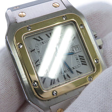 将图像加载到图库查看器中，CARTIER Santos Galve LM W29.5mm Stainless Steel K18YG Ivory Dial81036283
