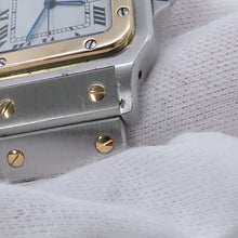 将图像加载到图库查看器中，CARTIER Santos Galve LM W29.5mm Stainless Steel K18YG Ivory Dial81036283
