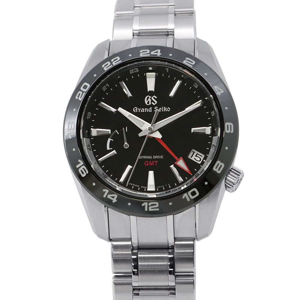 SEIKO Grand SEIKO Sports Collection Spring Drive GMT W40.5mm Stainless Steel Black DialSBGE253