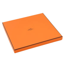 Load image into Gallery viewer, HERMES Wristwatch by Carre L&#39;Heure des Gants Gloves Size 90 Blanc Casse/Etoupe/RougeH Silk100%
