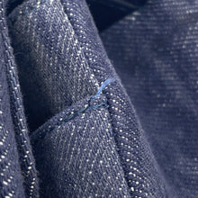 将图像加载到图库查看器中，CHANEL Matelasse W flap ChainShoulder NavyA01112 Tweed Denim Leather
