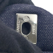 将图像加载到图库查看器中，CHANEL Matelasse W flap ChainShoulder NavyA01112 Tweed Denim Leather
