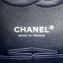 将图像加载到图库查看器中，CHANEL Matelasse W flap ChainShoulder NavyA01112 Tweed Denim Leather
