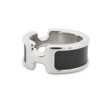 将图像加载到图库查看器中，HERMES Orump Ring Size PM/S/#11 Black Epsom Metal
