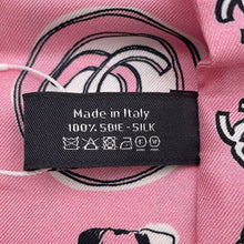 Load image into Gallery viewer, CHANEL CC Logo Headband Scarf PinkAA8947 Silk100%
