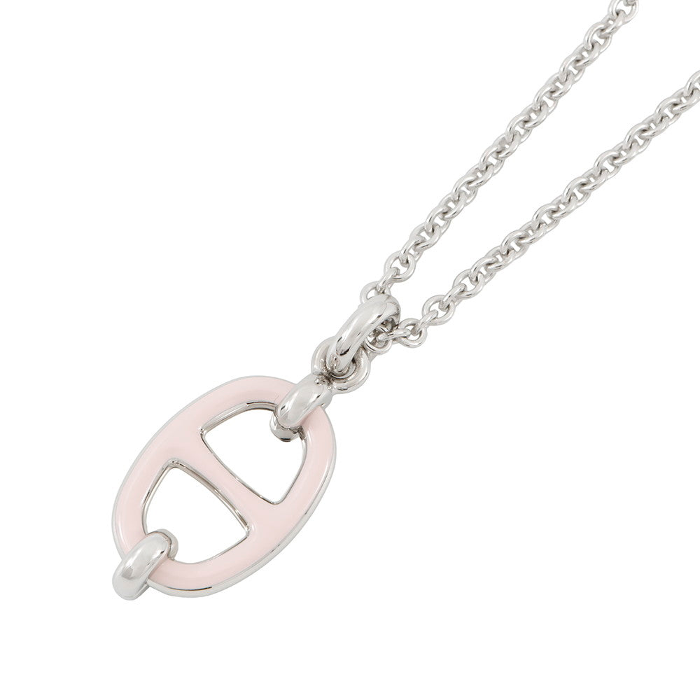 HERMES Mini Mayon Necklace Size PM poodle Lacquer Metal