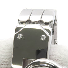 将图像加载到图库查看器中，HERMES Kelly watch with diamond bezel W16mm Stainless Steel Sparkling White Lacquer DialKE4.130.130

