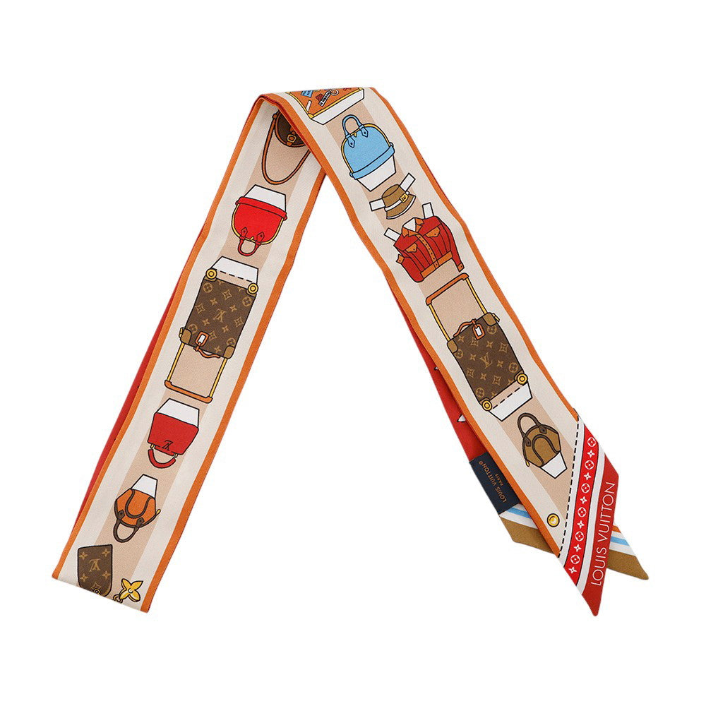 LOUIS VUITTON ★BandeauBB Asniere Paper House SaffronM96259 Silk100%