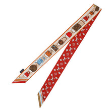 将图像加载到图库查看器中，LOUIS VUITTON BandeauBB Anniere Paper House SaffronM96259 Silk100%
