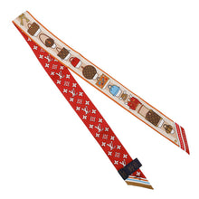 将图像加载到图库查看器中，LOUIS VUITTON BandeauBB Anniere Paper House SaffronM96259 Silk100%
