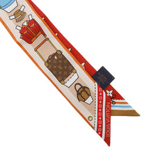 Load image into Gallery viewer, LOUIS VUITTON BandeauBB Anniere Paper House SaffronM96259 Silk100%
