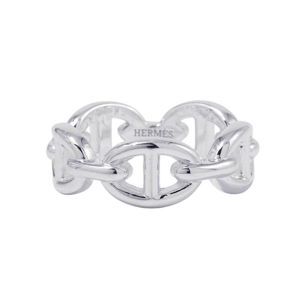 HERMES Chaine d'Ancre Anchene Ring Size PM/54/#14 SV925
