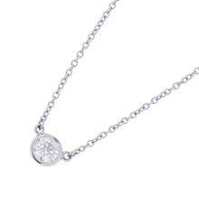 将图像加载到图库查看器中，TIFFANY&amp;Co. By the Yard Single Diamond Pendant Pt950
