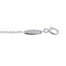 将图像加载到图库查看器中，TIFFANY&amp;Co. By the Yard Single Diamond Pendant Pt950
