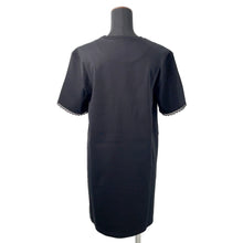 将图像加载到图库查看器中，HERMES Embroidery pocket flared dress Size 38 Black5H4505DC Cotton100%
