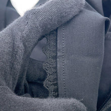 Load image into Gallery viewer, HERMES Embroidery pocket flared dress Size 38 Black5H4505DC Cotton100%
