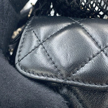 Load image into Gallery viewer, CHANEL Backpack BlackAS5484 Mesh Shiny Lambskin
