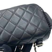 Load image into Gallery viewer, CHANEL Backpack BlackAS5484 Mesh Shiny Lambskin
