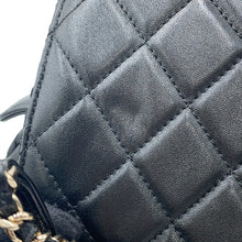 Load image into Gallery viewer, CHANEL Backpack BlackAS5484 Mesh Shiny Lambskin
