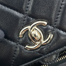Load image into Gallery viewer, CHANEL Backpack BlackAS5484 Mesh Shiny Lambskin
