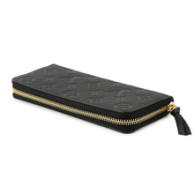 将图像加载到图库查看器中，LOUIS VUITTON Portefeuille Clemence NoirM60171 Monogram Empreinte Leather
