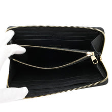 将图像加载到图库查看器中，LOUIS VUITTON Portefeuille Clemence NoirM60171 Monogram Empreinte Leather
