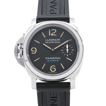 将图像加载到图库查看器中，PANERAI Luminor Left Hand 8 Days Acciaio W44mm Stainless Steel Rubber Black DialPAM00796
