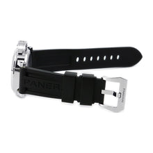 将图像加载到图库查看器中，PANERAI Luminor Left Hand 8 Days Acciaio W44mm Stainless Steel Rubber Black DialPAM00796
