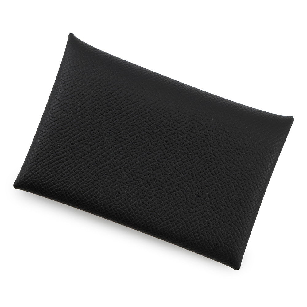HERMES ★Calvi Black Epsom
