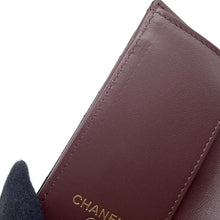 Load image into Gallery viewer, CHANEL Matelasse CC Logo Classic Small Flap Wallet BlackAP0230 Caviar Leather

