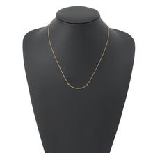 Load image into Gallery viewer, TIFFANY&amp;Co. T Smile Necklace Size Small 18K Yellow Gold
