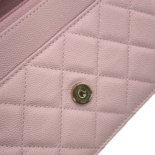 Load image into Gallery viewer, CHANEL Matelasse Chain wallet Light PinkAP4246 Caviar Leather
