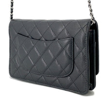 Load image into Gallery viewer, CHANEL Matelasse Chain wallet BlackAP4326 Caviar Leather
