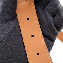 将图像加载到图库查看器中，LOEWE Anagram Belt Size 75 Black/Navy/NaturalE619Z26X01 Cotton Leather
