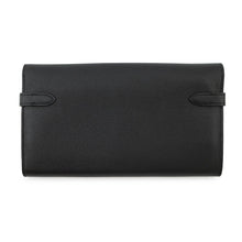 将图像加载到图库查看器中，HERMES Kelly wallet long Black Epsom
