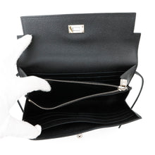 将图像加载到图库查看器中，HERMES Kelly wallet long Black Epsom
