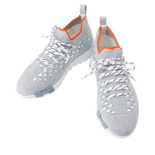 Load image into Gallery viewer, HERMES Flex Sneakers Gray Fabric Size 37H
